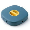 thumbnail image 2 of Cable Organizer Rotating Cable Winder Wire Storage Box Plastic Case; Plastic Portable Wire Storage Case Phone Holder, Blue, 2 of 8