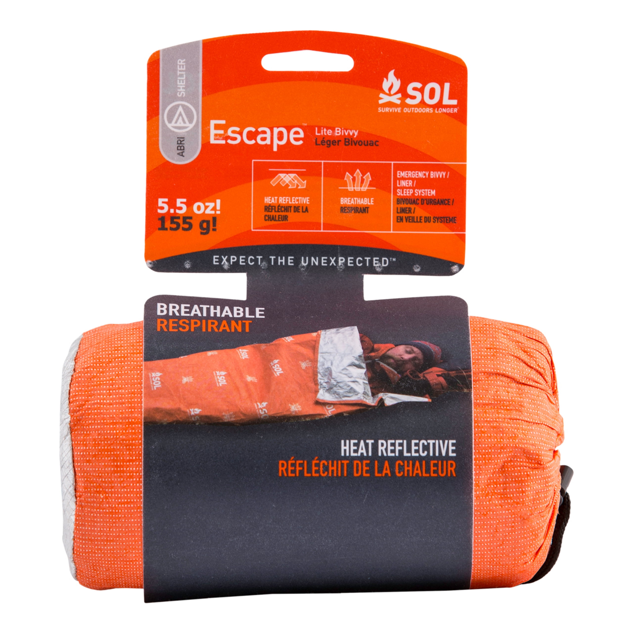 SOL Escape Bivvy with Hood, Orange - Walmart.com