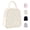 Beige, variant on Mziart Black Lunch Box for Women Men, 8L Soft Quilted Cute Lunch Bag with 2 Side Pockets, Reusable  Portable Small Cooler Bags for Work Picnic Camping