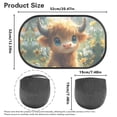 thumbnail image 7 of Yuyamidu Highland Cow Rear Window Sun Shade for Car Baby Car Rear Side Window Shade Cute Sun Shade Blocker 2 Pack Washable Sunshade for SUV Van Auto Accessories, 7 of 7