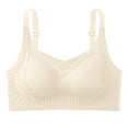 thumbnail image 3 of Swuxness Women's Push Up Bras, Woman's Bras, Women's Fashion Solid Color Bra Side Support Everyday Bra for Everyday Wear Beige, L, 3 of 5