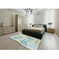 thumbnail image 4 of Ahgly Company Indoor Square Patterned Pale Blue Novelty Area Rugs, 3' Square, 4 of 6