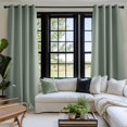 thumbnail image 2 of Sage Green Room Darkening Curtains 2 Panels for Living Room, Bedroom Thermal Insulated Blackout Drapes Grommet Noise Reducing Window Treatment, 2 of 3