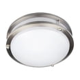 thumbnail image 2 of Solero Ii 1 - Light Brushed Steel / Silver Transitional LED Metal Flush Mount Light, 2 of 5
