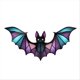 thumbnail image 1 of Halloween Bat Stained Glass Suncatcher Art Suncatcher Decoration,C, 1 of 5