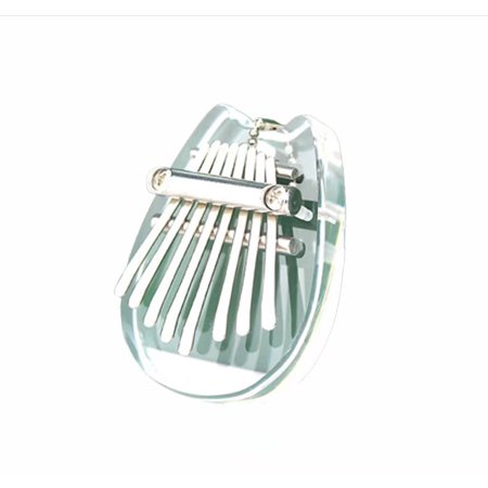 8 Key Mini Kalimba High Quality Exquisite Finger Thumb Piano Marimba Musical Good Accessory Pendant Gift White, Cat