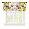 thumbnail image 2 of Rdsfhsp Lemon Window Valance Curtain, Yellow Fruit Pattern Kitchen Curtain with Rod Pocket, Farmhouse Decorative Window Treatment, 2 of 5