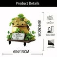 thumbnail image 3 of JoyMoreHome Four-Leaf Clover Figurine Collectibles,Lucky Flower Gifts for Mom Girlfriend Women,Green Flowers Ornament Table Bookshelf Car, 3 of 7