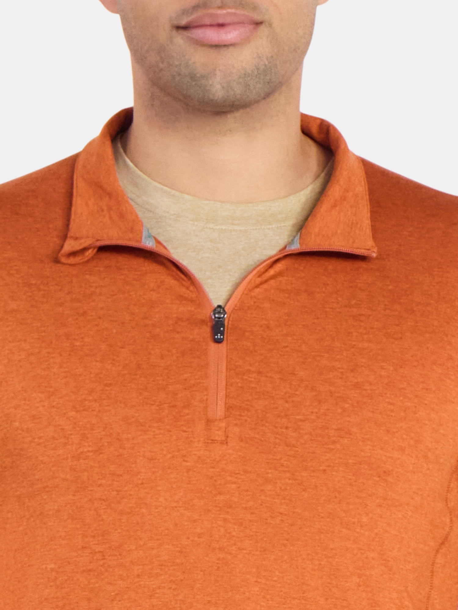 Athletic Works Men's and Big Men's ButterCore Soft Quarter-Zip Pullover Shirt, Sizes S-3XL