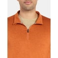 thumbnail image 4 of Athletic Works Men's and Big Men's ButterCore Soft Quarter-Zip Pullover Shirt, Sizes S-3XL, 4 of 5