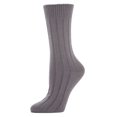 thumbnail image 6 of MeMoi Women's Neutral Ribbed Knit Essential Boot Socks - Womens - Female, One Size, Pavement, 6 of 8