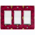 thumbnail image 1 of Metal Light Switch Plate Cover Elegant Burgundy Grape Vine Damask DAM074, 1 of 13