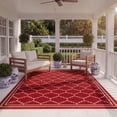 thumbnail image 5 of Safavieh Courtyard Amy Geometric Indoor/Outdoor Area Rug, Red/Beige, 6'7" x 6'7" Square, 5 of 18
