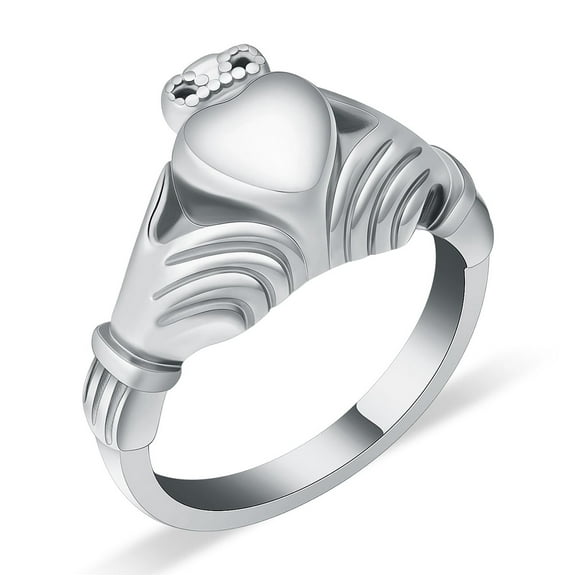 Heart Cremation Jewelry Urn Cremation Ring for Ashes Stainless Steel Hold Loved Ones Ash Keepsake Finger Ring Urn Locket Memorial Jewelry for Women