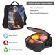 thumbnail image 5 of Disketp Night Sky Bald Eagle Mochila Estampada de Gran Capacidad con Lonchera y Estuche, Set de 3 Piezas para Estudiantes, 5 of 7