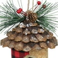 thumbnail image 3 of Northlight 5" Red and Black Plaid Bird House Hanging Christmas Ornament, 3 of 3