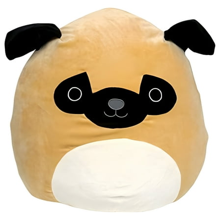 Squishmallow Kellytoy 12 Inch Prince The Pug Stuffed Plush Animal Toy