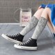 thumbnail image 5 of Fotbe Silver Mosaic Calcetas Divertidas Estampadas para Hombre y Mujer, Calcetas de Algodón hasta la Rodilla para Caminar, Correr, Enfermería y Embarazo, 5 of 6