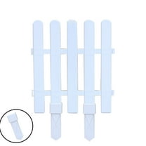 PVC White Gardening Fence, Outdoor Garden Decorative Hedge, Patio Railing Decor, Modular Fencing, Plastic Garden Border, Beautiful Practical Yard Divider, Multiple Size Options For