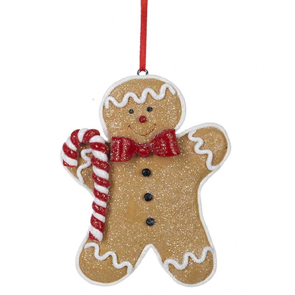Gingerbread Man With Candy Cane Christmas Tree Ornament New  Walmart.com