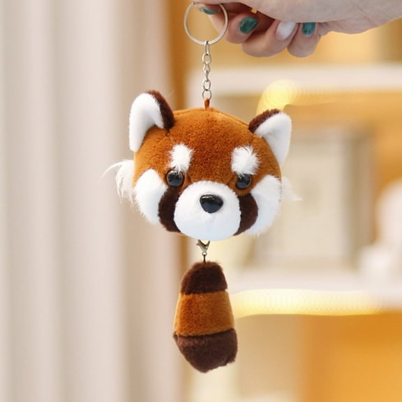 GUCHO Raccoon Dolls Pendant,Plush Doll Hanging Ornament Keychain Ornament