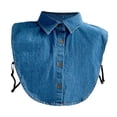 thumbnail image 3 of Cuello desmontable para mujer, cuello camisero desmontable para ropa deportiva, suéter, vestido Hombro 34 cm, 3 of 9