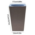 thumbnail image 6 of IMossad Large Tall Modern Planter with Drainage – Indoor/Outdoor Lightweight Self-Watering Plant Pot, 6 of 7