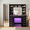 Black, variant on White Vanity Desk with Full Length LED Mirror, 3-Color Light, 11 Drawers & 10 Shelves, Charging Station, Dressing Table for Women Bedroom