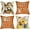 Orange, variant on Happy Easter Bunny Kisses Decorative Throw Pillow Covers 18 x 18 Set of 4, Cute Duck Rabbit Ears Carrot Orange Cushion Case Decor, Eggs Flower Farmhouse Decoration for Sofa Couch