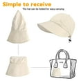 thumbnail image 5 of Sun Hats for Women, Summer Beach Sun Hat for Women Wide Brim Visor Fedora Cap UPF50+, 5 of 7