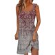 thumbnail image 1 of Vestido casual para mujer SCZ Vestido de verano lencero fruncido Vino 2XL, 1 of 5