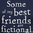 thumbnail image 3 of CafePress - Fictional Friends Men's Fitted T Shirt (Dark) - Men's Fitted T-Shirt, 3 of 4