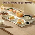 thumbnail image 4 of Clearance!!Foldable Food Warming Tray Food Heating Pad Fast Heating Silicone E L Ectric Heating Tray 6 Of Temperature Raised Feet To Table Roll Up Buffet Hot Plate Heating, 4 of 8