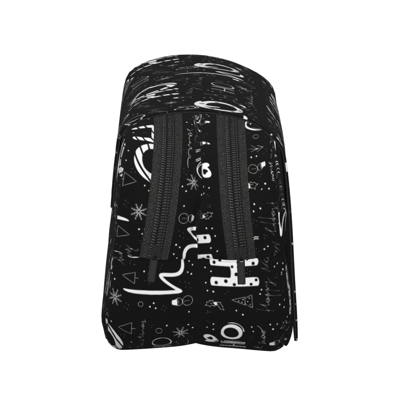 Rateoe Ho-Ho-Ho 2 Pattern Double Clamshell Pen Case, Storage Organizer with Two Zipper Compartments– Holds Up to 50 Pencils & Pens