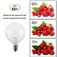 thumbnail image 4 of Changmaius  Wax Warmer Bulbs, G50 25 Watt Light Bulbs for Full Size Scentsy Warmers, E12 Base G16.5 Globe Clear scentsy Bulb for Candle Wax Warmer, Long Lifespan (6 Pack), 4 of 6