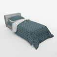 thumbnail image 2 of Ambesonne Vintage Bedding Set 3 Pcs, Petal Silhouettes Curlicues, Twin, Dark Teal Eggshell, 2 of 2