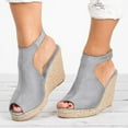 thumbnail image 1 of Bebetter Wedge Womens Chunky Sandals Thick Sole Block Flatforms Shoes Summer New Size, 1 of 1