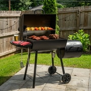 Char-Griller® Charcoal Grill, 785 Square Inch Barrel Pro™ Charcoal Barrel Grill, Black