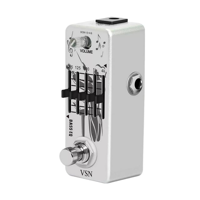 MERIGLARE Bass EQ Pedal Sturdy Compact Bass Accessories Graphic Eq Effect Pedal