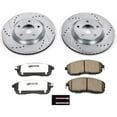 thumbnail image 3 of PowerStop Front Z26 Street Warrior Carbon-Fiber Ceramic Brake Pad and Drilled and Slotted Rotor Kit Fits: NISSAN Select Models K5217-26, 3 of 9