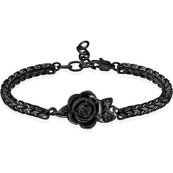 Adjustable Cremation Jewelry Rose Flower Urn Bracelet for Ashes for Women Urn Keepsake Memorial Bracelet Urn Bangle Ashes Holder