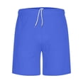 thumbnail image 6 of Vhkiploz Swimming Trunk for Men's Lace-Up Solid Color Mesh Breathable Sports Shorts Casual Training Active Workout Vacation Beach Pants with Pockets Blue M, 6 of 6