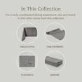 thumbnail image 4 of over&back 18x90 Washed 100% Linen Table Runner - Washable Table Runners for a Custom Home Decor Tablescape - Perfect for Coffee Table, Dinner Table, Living Room, and More - Grey, 4 of 11
