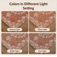 thumbnail image 7 of Design&I 9'x12' Washable Area Rug Snag-Free Vintage Throw Traditional Damask Distressed Vine Border Hippie Flowing Dynamic for Dining Room, Basement, Large Office, 7 of 7