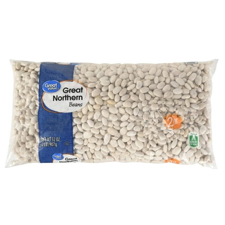 (3 pack) (3 Pack) Great Value Great Northern Beans, 32 Oz