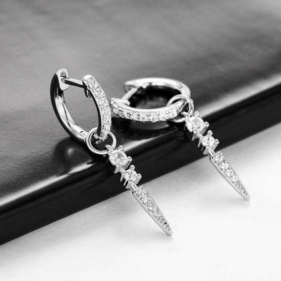 Cross Dangle Drop Earrings for Women Men Long Korean Ear Buckles Studs Earrings Jewelry Gifts