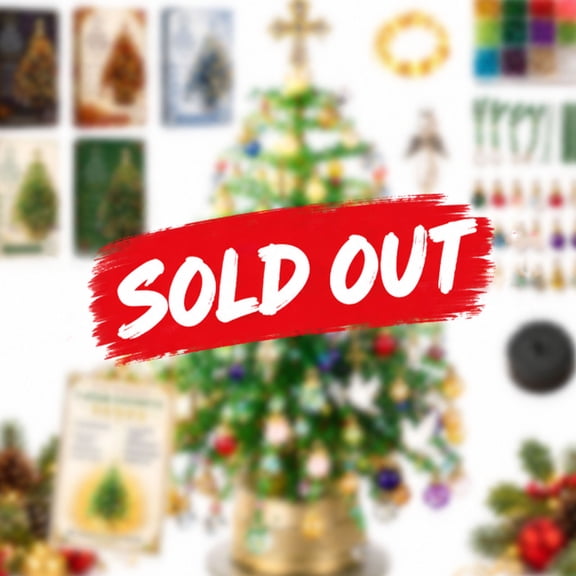 DIY Beaded Christmas Tree Kit with Lights, Crystal Bead Christmas Tree Making Kit, Handmade Mini 3D Xmas Tree Craft, Sparkling Tabletop Holiday Decoration