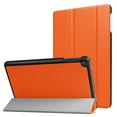 thumbnail image 1 of for Amazon New Kindle Fire HD 8 HD8 (2016 Release,6th Generation) (2017 Release, 7th) Luxury Cover Ultra Slim Folio Stand with Sleep/Wake Up Function Leather Case +1x Clear Screen Protector, 1 of 4