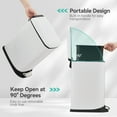 thumbnail image 6 of Trash Can, 3.2 Gallon Trash Bin Stainless Steel, Trash Can with Lid, Soft-Close Step Pedal, Fingerprint-Resistant Kitchen Bathroom Bin, 6 of 8