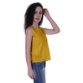 thumbnail image 4 of Moomaya Womens Solid Sleeveless Top Schiffli Blouse Summer Casual Tunic Tops, 4 of 7